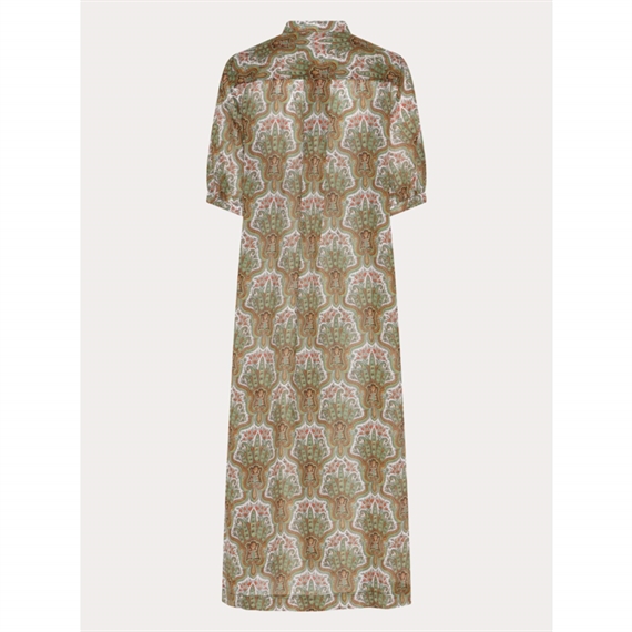 Heartmade Heliva Kjole, Green Paisley Print